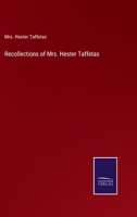 Recollections of Mrs. Hester Taffetas 3375156782 Book Cover