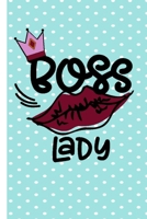Boss Lady: Pretty Lined Blank Writing Journal for Women Entrepreneurs, Managers, Business Side Hustles- Blue Green 1696143438 Book Cover