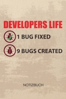 NOTIZBUCH A5 Dotted: Software Entwickler Notizheft GEPUNKTET 120 Seiten - Informatiker Spr�che Notizblock Bugs Fixed Bugs Created Skizzenbuch - Game Design Geschenk f�r Game Designer Entwickler Progra 1710354623 Book Cover