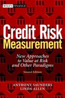 Credit Risk Measurement: New Approaches to Value at Risk and Other Paradigms, 1st Edition 0471350842 Book Cover