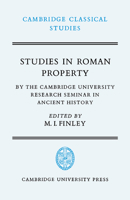 Studies in Roman Property 052103678X Book Cover