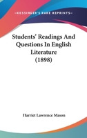 Students' Readings and Questions in English Literature 1021713384 Book Cover