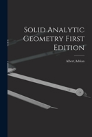 Solid Analytic Geometry First Edition 1016618018 Book Cover