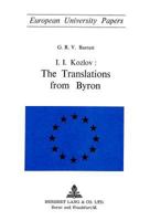 I.I. Kozlov: The Translations from Byron 3261006951 Book Cover