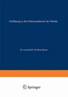 Einfuhrung in Die Elektronentheorie Der Metalle 3663198707 Book Cover