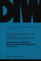 Regionale Strukturpolitik Unter Den Veranderten Rahmenbedingungen Der 90er Jahre 3428087151 Book Cover