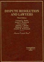Dispute Resolution and Lawyers 0314195742 Book Cover