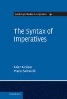 The Syntax of Imperatives 1107005809 Book Cover