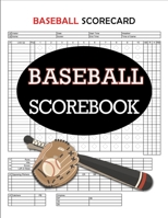 Baseball Scorecard, Baseball Scorebook: 100 Pages Baseball Score Sheet, Baseball Scorekeeper Book, Baseball Scorecard 1706125399 Book Cover
