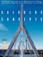 Calculus Concepts: Brief Second Edition: Instructor's Annotated Edtion 0618121765 Book Cover