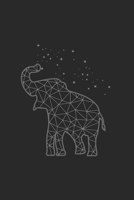 Elefant Sterne Polygon Geometrisch Art Natur Notizbuch: Elefant Sterne Polygon Geometrisch Art Natur als Geschenkidee als Planer Tagebuch Notizheft ... 120 Seiten | Haushaltsbuch (German Edition) 1675601755 Book Cover