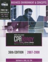 CPA Ready Comprehensive CPA Exam Review - 36th Edition 2007-2008: Business Environment & Concepts (Cpa Comprehensive Exam Review Business Environment & ... Review Business Environment and Concepts) 1579615570 Book Cover