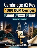 Cambridge A2 Key : 1000 QCM Corrigés: Préparation ciblée : idée principale, informations précises, dates, vocabulaire courant, prépositions et connecteurs en contexte (French Edition) B0HBQTD28R Book Cover