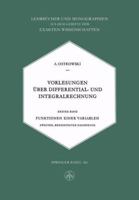 Vorlesungen Uber Differential- Und Integralrechnung: Funktionen Einer Variablen 3034840284 Book Cover