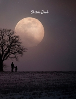 Sketch Book: Winter Moon Themed Personalized Artist Sketchbook For Drawing and Creative Doodling 1650155565 Book Cover