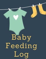 Baby Feeding Log: Daily Baby Log, Newborns Tracker, Sleep Record, Diapers, Feed and Shopping List for Nannies and New Parents 1671998197 Book Cover