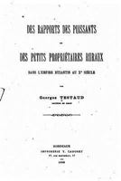 Des Rapports Des Puissants Et Des Petits Propri�taires Ruraux Dans l'Empire Byzantin 1530538769 Book Cover