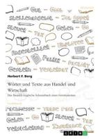 W�rter und Texte aus Handel und Wirtschaft: Das Deutsch-Englische Schmierbuch eines Fernstudenten 366880379X Book Cover