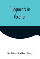 Judgments in Vacation 9356571805 Book Cover