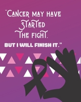 Cancer May Have Started The Fight But I Will Finish It: Chemotherapy- Cancer Treatment Notebook Radiation Diaries Journal Planner Personal notebook to chart your Chemotherapy progress 1691114049 Book Cover