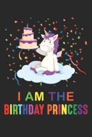 I am the Birthday Princess: Unicorn Daughter Notebook 6x9 Inches 120 dotted pages for notes, drawings, formulas Organizer writing book planner diary 1671068408 Book Cover