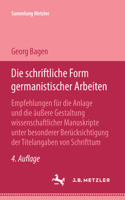 Die Schriftliche Form Germanistischer Arbeiten 3476992519 Book Cover