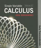 Single Variable Calculus: Early Transcendentals, Volume 2 1429210788 Book Cover