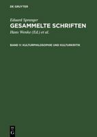 Kulturphilosophie Und Kulturkritik 3111203751 Book Cover