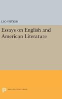 Essays on English and American literature 0691622639 Book Cover