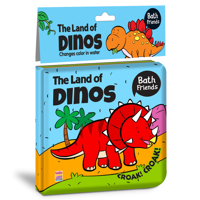The Land of Dinos Bath Book 9376891961 Book Cover