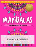 Mandalas: Coloring Book for Adults B08Y4HCGSV Book Cover
