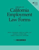 Library of California Employment Law Forms 157625562X Book Cover