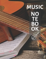 Music Notebook: Blank Sheet Music Notebook, Music Manuscript Paper, Composition Notebook, (110 Pages, 12 Staves per page, Blank, 8.5 x 11) 1673289207 Book Cover