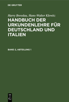 Handbuch der Urkundenlehre für Deutschland und Italien 3112670590 Book Cover