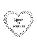 Music Is Forever: Music Lovers Planner with monthly/weekly calendars, budgets and music composition sheets 1711382442 Book Cover