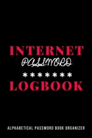 Internet Password LogBook: password book, password log book and internet password organizer, alphabetical password book, Logbook To Protect Usernames and notebook, password book small 6” x 9” B083XX5BZT Book Cover