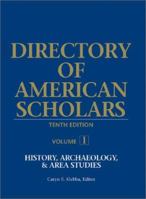 Directory of American Scholars: History 0787650080 Book Cover
