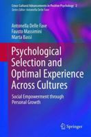Psychological Selection and Optimal Experience Across Cultures 9400734549 Book Cover