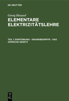 Einführung - Grundbegriffe - Das Ohmsche Gesetz (German Edition) 3486775332 Book Cover