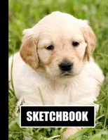 Sketchbook: Cute Puppy Dog Cover Design | White Paper | 120 Blank Unlined Pages | 8.5" X 11" | Matte Finished Soft Cover 1712138405 Book Cover