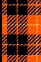 Notebook: Orange and Black Plaid Notebook/Journal|Wide-Ruled| 100 Pages|Perfect Gift for r Plaid Lovers|o Use for Notes, Ideas, School, To-Do-List,Creative Ideas 1690878568 Book Cover