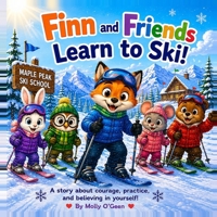 Finn and Friends Learn To Ski (The Finn The Fox Adventures) B0H8WY83GQ Book Cover