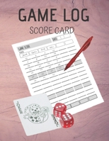Game log Score Card: 105 Sheets Games With Family and Friends 1676956093 Book Cover