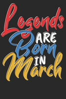 Legends are born in March: Wochenplaner Januar bis Dezember 2020 - 1 Woche auf einen Blick - DIN A5 Monatsplaner Jahresplaner Jahr Terminplaner Checklisten & Notizen Legenden sind im M�rz geboren Gebu 1678464945 Book Cover