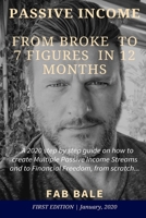 From Broke to 7 Figures in 12 Months : A 2020 Step by Step Guide on How to Create Multiple Passive Income Streams and to Financial Freedom, from Scratch 165222369X Book Cover