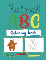 Animal abc Coloring Book: Alphabet Coloring Book For Kids with Animals Ages 2-4 B08BQLMVGG Book Cover