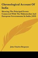 Chronological Account of India 1018270299 Book Cover