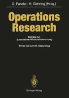 Operations Research: Beitrage Zur Quantitativen Wirtschaftsforschung 3642765394 Book Cover