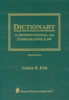 Dictionary of International and Comparative Law 0379204304 Book Cover