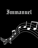 Immanuel: Sheet Music Note Manuscript Notebook Paper - Personalized Custom First Name Cover - Musician Composer Instrument Composition Book - 12 Staves a Page Staff Line Notepad & Notation Guide - Cre 1702647897 Book Cover